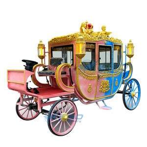 Carruaje Real Eléctrico de Dos Colores y Cuatro Ruedas para Bodas y Turismo al Aire Libre 2025, Carruaje Real de Doble Función en Venta - Product Image 2