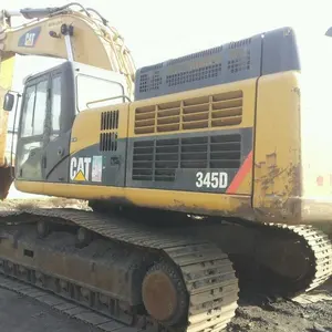 เครื่องจักรก่อสร้างมือสองแมว345D Crawler Excavator ในราคาต่ำ