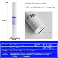 Élément filtrant en coton PP de 20 pouces, aiguilleté, pour purificateur d'eau commercial, accessoires généraux
