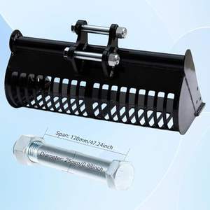 ตะแกรงร่อนดินขนาด600มม. อุปกรณ์ขุดขนาดเล็กตะแกรงร่อนวัสดุคัดแยกตะแกรงโครงกระดูกขนาดเล็ก - Product Image 4