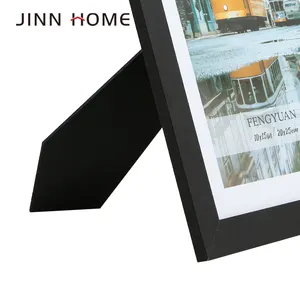 Simple Stylish Modern Wooden Black Photo Picture Frame Mini Photo Frames Custom A1 A2 A3 A4 2x3 3x5 5x7 11x14 16x20 Home Iron