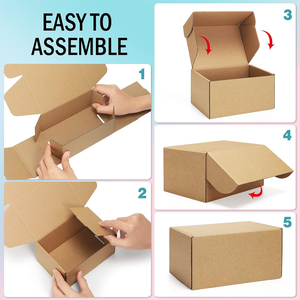 Cartone personalizzato per abbigliamento in carta Kraft per imballaggio di <span class=keywords><strong>vestiti</strong></span> in cartone per spedizione in movimento scatola di cartone - Product Image 2