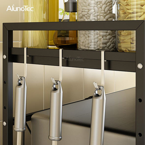 Ajustable en casa de alta calidad de pie tipo <span class=keywords><strong>horno</strong></span> de <span class=keywords><strong>microondas</strong></span> <span class=keywords><strong>estante</strong></span> de cocina de Metal Rack de almacenamiento - Product Image 6