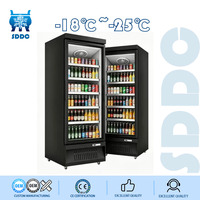 Vitrines de réfrigérateur de marque à faible de réfrigérateur transparents spacieux pour le magasin de franchise de boissons
