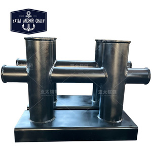 โซ่ยึดเรือยี่ห้อ Yatai แบบ Double Cross Bollard ทำจากเหล็ก สำหรับจอดเรือ - Product Image 4