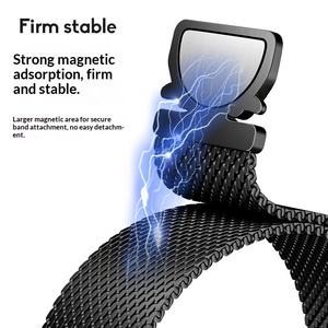 Correa Magnética Milanesa Lionorm para Samsung Galaxy <span class=keywords><strong>Watch</strong></span> 7 y <span class=keywords><strong>Huawei</strong></span> <span class=keywords><strong>Watch</strong></span> GT 4/5/6, Hebilla <span class=keywords><strong>de</strong></span> Paracaídas, Correa <span class=keywords><strong>de</strong></span> Metal para Reloj - Product Image 4