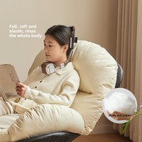 Fauteuil inclinable pivotant en cuir moderne de luxe avec structure en acier, canapé individuel de détente pour salon, chambre, hôtel et appartement