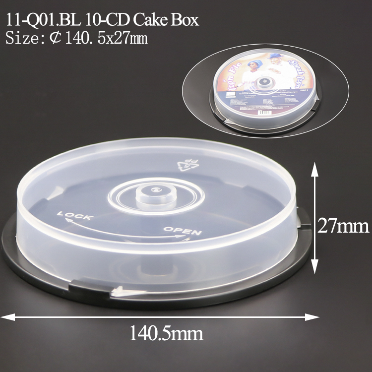 Q01&nbsp;:&nbsp;Boîte à gâteaux 12 cm 10 CD