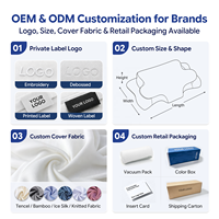 Oreiller cervical en mousse à mémoire de forme Premium Butterfly avec boîte de vente au détail personnalisée