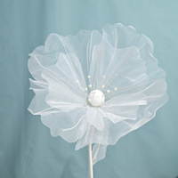 Fleurs géantes artificielles Yopin-2272 populaires de gaze de fil pour le décor de pièce maîtresse de mariage