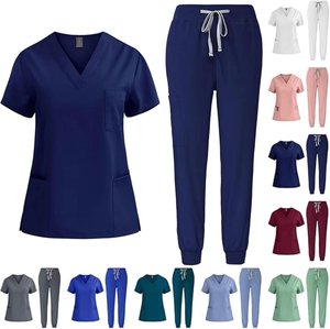 Unisex Medical Nursing Quick Drying Woven Polyester <b>Doctor</b> Nurses Scrub Surgical Uniform Stretchy Scrub <b>Set</b> - Product Image 6