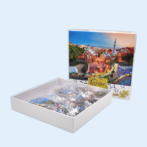 Livraison directe de 1000 pièces de puzzle, machine à puzzles personnalisée, jeux de puzzles avec boîte couleur - Product Image 4
