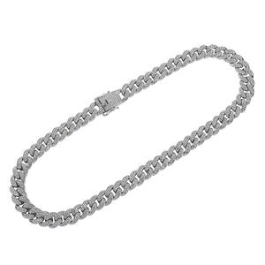 Hip Hop Liga Colar 16 "18" 20 "22" Comprimento Cuban Link Cadeia Colar Completo Diamante de Homens Mão Cadeia Jóias Presente - Product Image 5