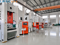 Machine de fabrication de barquettes en aluminium 80 tonnes à cadre en H pour plateau à 2 compartiments avec PLC Mitsubishi LK-T80