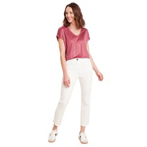 Camisetas de Verano 2025 para Mujer, Cuello Redondo, Crepé, Estampado por Sublimación, Cuadros, Manga Corta, Felpa, Regular, Casual, Ecológicas, de Secado Rápido - Product Image 3