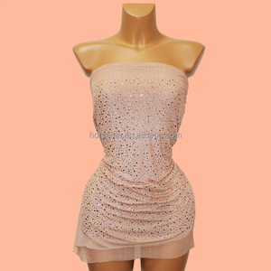V153 vestito di strass <span class=keywords><strong>per</strong></span> tutto il corpo scintillante <span class=keywords><strong>Costume</strong></span> <span class=keywords><strong>per</strong></span> abito da festa personalizzato a manica lunga abito con pietre di cristallo - Product Image 3