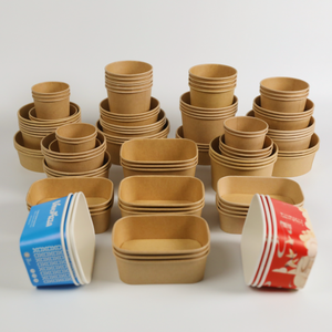 ถ้วยไอศกรีม4ออนซ์6ออนซ์8ออนซ์10ออนซ์12ออนซ์16ออนซ์22ออนซ์ทำจากกระดาษคราฟท์ย่อยสลายได้แบบใช้แล้วทิ้งออกแบบได้ตามต้องการ - Product Image 4