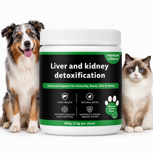 Masticables Blandos de 300g para la Desintoxicación del Hígado y Riñones de Mascotas, para Perros, Ayuda al Mantenimiento del Bienestar Hepático, Cuidado <span class=keywords><strong>Renal</strong></span>, Potenciador de Vitalidad - Product Image 1