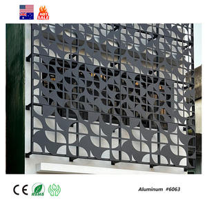 Panel Decorativo de Aluminio, Revestimiento de Fachada de Aluminio, Paneles Cortados con Láser, Recubrimiento en Polvo, Decoración para <span class=keywords><strong>Fachadas</strong></span> de Edificios Exteriores - Product Image 2