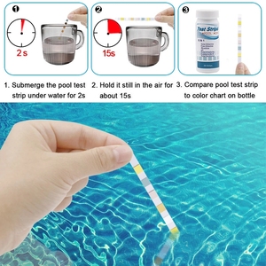 7 In1 Drinkwater Teststrip Ph Broom <span class=keywords><strong>Water</strong></span> Kwaliteit <span class=keywords><strong>Test</strong></span> Voor Aquarium Aquarium Zwembad <span class=keywords><strong>Water</strong></span> Teststrip - Product Image 2