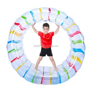 Outdoor Large Float Swimming Pool Water Colorful Float Toy Inflatable Roller Wheels