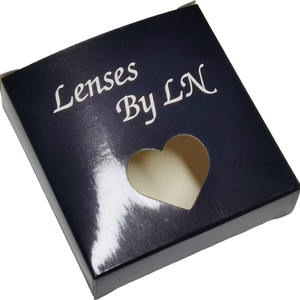 Venta al por mayor de lentes de contacto de colores, diseño de ventana de amor transparente, logotipo propio, estuches para lentes de contacto transparentes, lentes de contacto - Product Image 5