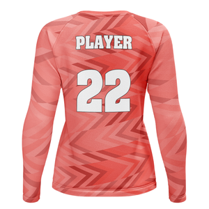 เสื้อวอลเลย์บอลแขนยาวทรงสลิมฟิตสำหรับผู้หญิงแฟชั่น - Product Image 2