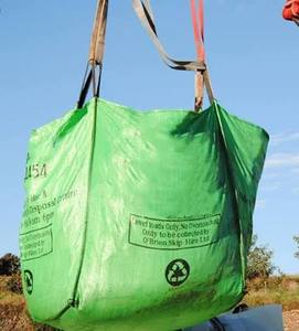 Sac Jumbo en Polypropylène Tissé Grande Capacité, Impression OEM, pour Déchets de Chantier, Matériaux de Jardinage, Sac en Vrac PP/PE - Product Image 3