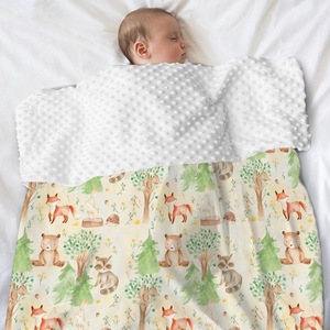 Couverture double en peluche <span class=keywords><strong>pour</strong></span> enfants, style mignon, couverture d'hiver, couverture de poussette <span class=keywords><strong>pour</strong></span> bébé, couverture de bébé, couverture de bébé en forme de bonnet - Product Image 1