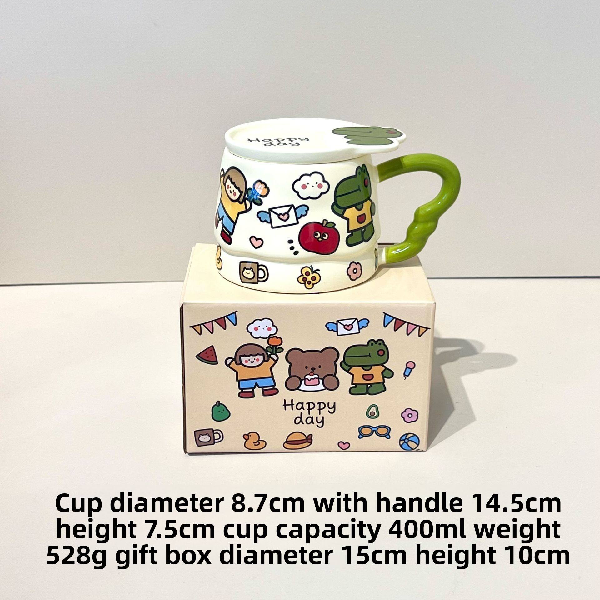 Série d'animaux Doodle - Crocodile vert