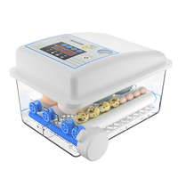 Incubadora de huevos automática 12 huevos incubadora de doble potencia para pollo pájaro ganso pato codorniz escotilla