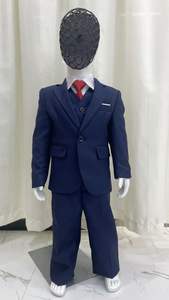 Costume Slim Fit <span class=keywords><strong>Garçon</strong></span> Gris Anthracite Ensemble 3 Pièces <span class=keywords><strong>Veste</strong></span> Gilet Pantalon Moderne Adolescent Confirmation Entretien - Product Image 4