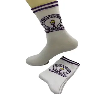 Оптовые заводские производители хлопковые носки с логотипом под заказ Нигерия школьные детские носки для мальчиков и девочек