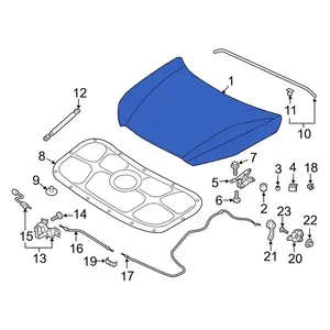 Nuovo Cofano Motore per <span class=keywords><strong>HYUNDAI</strong></span> PALISADE 2020, Ricambi Auto in Metallo, Fornitore all'Ingrosso 66400-S8000 - Product Image 4