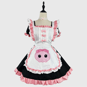 Kuromi Cute Maid Costume Plus Size Cosplay Outfit Fresh Sweet Style Anime Role Play Dress Spring 2024 - Product Image 1