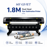 Máquina de Impresión Digital por Sublimación Industrial Automática Nueva de 1800 mm con Doble Cabezal I3200 A1 para Ropa, Ropa Deportiva y Textiles