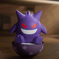 Nouveauté 2026 : Figurines d'anime Pokémon originales en boîte mystère (Eevee, Pikachu, Gengar) – Jouets décoratifs en PVC