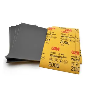 Waterproof Sandpaper 3M 9*11inch Wet and Dry Sandpaper with Grit 1500-3000 Sandpaper 3M 401Q for Car Polishing