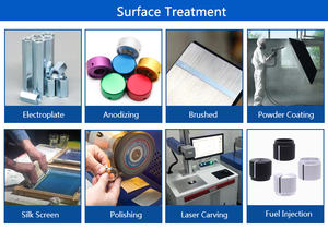 Bagian mesin CNC kenop Aluminium hitam dan putih untuk potensiometer dengan kemampuan baja tahan karat lubang 10-35mm <span class=keywords><strong>D</strong></span> - Product Image 5