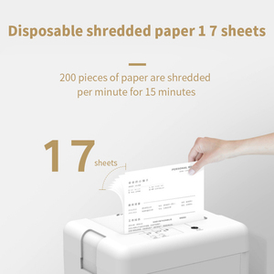 Déchiqueteuse de papier 9520 pour papier 17 feuilles, CD, broche, clou, carte PVC - Product Image 5