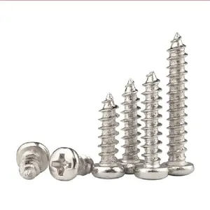 Factory Price manufacturer M2 M3 M4 M5 Stainless Steel Cross Recessed Pan Head self tapping screw