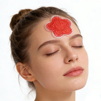 HANERSHI Compresse froide en gel souple en forme de fleur, très vendue, pour soulager la douleur, le stress et les maux de tête (chaud/froid)