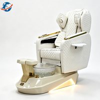 Fauteuil de pédicure électrique professionnel pour salon de manucure et spa, massage corporel complet, drainage automatique sans tuyau, bain à jets magnétiques, lampe LED