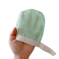 Gants en soie de luxe personnalisables avec logo 2023, nouvelle tendance, gants exfoliants pour le corps et le visage, brosses de bain, éponges et exfoliants