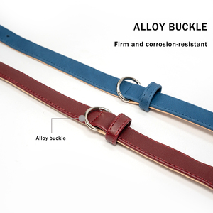 OEM cuero personalizado perro Collar hebilla cómodo elástico gato Collar Correa conjunto perro Collar - Product Image 4