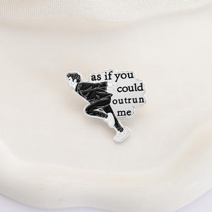 Pin de Esmalte Metálico Pintado con la Frase '<span class=keywords><strong>Te</strong></span> <span class=keywords><strong>Amaré</strong></span> por Siempre', Broche Inspirado en la Película de Vampiros, Insignia de Solapa, Joyería, Regalo para Fanáticos, Venta al por Mayor - Product Image 4