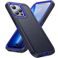 Coque de protection hybride 3 en 1 antichoc pour iPhone 16 Pro Max 15 14 Pro 13 12 11 XR, protection robuste et résistante
