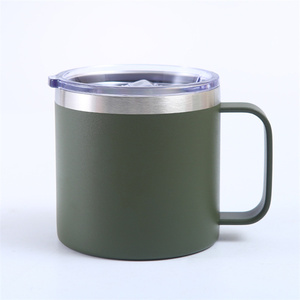 Tasses à <span class=keywords><strong>café</strong></span> en acier inoxydable avec couvercle, verres à <span class=keywords><strong>café</strong></span> en acier à Double paroi de 14 <span class=keywords><strong>oz</strong></span> avec couvercle et poignée <span class=keywords><strong>café</strong></span> à emporter, voyage, extérieur - Product Image 4