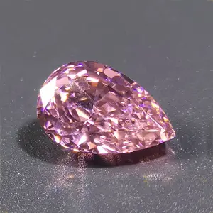 9*14 ミリメートルスーパー光沢のある特殊なオーバル切断ピンク合成キュービックジルコニアダイヤモンド米国輸入 Rough Stone