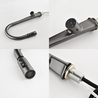 Robinet de cuisine intelligent haut de gamme avec capteur, 3 modes, bec pivotant extractible, mélangeur de cuisine sans contact, affichage numérique LED, robinet d'évier de cuisine